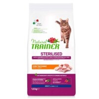 Trainer (Трейнер) Natural Super Premium Adult Sterilised with fresh White Meats - Сухой корм с белым мясом для взрослых стерилизованных котов (1,5 кг) в E-ZOO