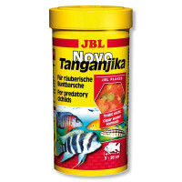 JBL (ДжиБиЭль) NovoTanganjika - Основной корм для хищных цихлид (хлопья) (250 мл)
