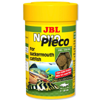 JBL (ДжиБиЭль) NovoPleco - Основной корм для небольших и средних кольчужных сомов (таблетки) (100 мл)