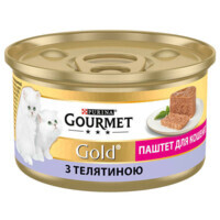 Gourmet (Гурмэ) Gold - Консервированный корм-паштет с телятиной для котят (85 г) в E-ZOO
