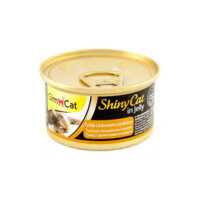 GimCat (ДжимКэт) ShinyCat - Консервированный корм с тунцом, креветкой и мальтом для кошек (70 г) в E-ZOO