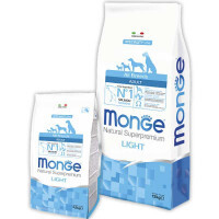 Monge (Монж) DOG All breeds Adult Light - Низькокалорійний корм з лососем і рисом для дорослих собак всіх порід (12 кг) в E-ZOO