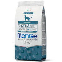 Monge (Монж) Cat Mono Protein Sterilised - Сухой корм с форелью для стерилизованных кошек (1,5 кг) в E-ZOO