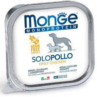 Monge (Монж) Monoprotein Dog Solo Only Chicken - Монопротеиновый паштет с курицей для собак (400 г) в E-ZOO