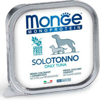 Monge (Монж) Monoprotein Dog Solo Tuna 100% – Монопротеиновый паштет с тунцом для собак (400 г) в E-ZOO