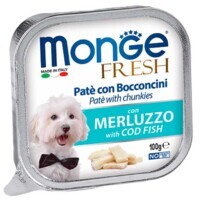 Monge (Монж) DOG FRESH - Нежный паштет с треской для собак (100 г) в E-ZOO