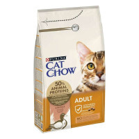 Cat Chow (Кэт Чау) Adult Duck - Сухой полнорационный корм с уткой для взрослых кошек (1,5 кг)