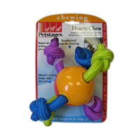 Petstages (Петстейджес) Hearty Chew - Іграшка для собак "М'ячик з канатами" (Ø 8 см) в E-ZOO