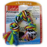Petstages (Петстейджес) Multi Rope Chew - Игрушка для собак "Цветной канат с узлами" - Фото 3