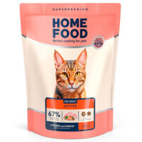 Home Food (Хоум Фуд) Сухий корм «Курочка і креветка» для дорослих активних котів і кішок (400 г) в E-ZOO