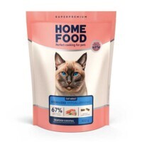 Home Food (Хоум Фуд) Сухой корм «Морской коктейль» для взрослых котов с аллергией (400 г) в E-ZOO
