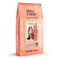 Home Food (Хоум Фуд) HAIRBALL CONTROLL - Сухий корм з куркою, качкою та індичкою для котів, профілактика утворення грудочок шерсті (400 г) в E-ZOO