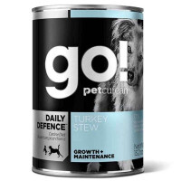 GO! (Гоу!) Daily Defence Turkey Stew - Консервированный корм с индейкой для собак всех возрастов (400 г)