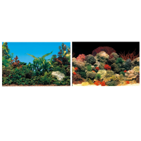 Ferplast (Ферпласт) Aquarium background Plants/Corals - Двусторонний аквариумный фон с рисунком (кораллы / растения) (60х40 см)