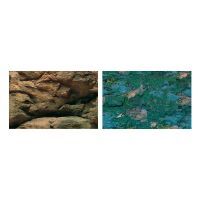 Ferplast (Ферпласт) Aquarium background Stones / Bottom - Двусторонний аквариумный фон с рисунком (камни / дно) (80х40 см) в E-ZOO