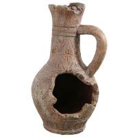 Ferplast (Ферпласт) Resin decoration Amphora with one handle - Декоративная Амфора с одной ручкой для аквариумов (Ø8,5x16,5 см)