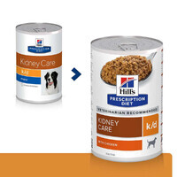 Hill's (Хиллс) Wet PD Canine k/d Digestive Care - Консервированный корм-диета с курицей для собак при почечной недостаточности (370 г)
