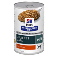 Hill's (Хиллс) Wet PD Canine w/d Diabetes Care (Digestive/Weight/Diabetes Management) - Консервированный корм-диета с курицей для собак при сахарном диабете (370 г) в E-ZOO