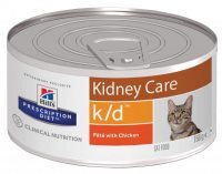 Hill's (Хиллс) Wet PD Feline k/d Kidney Care - Консервированный корм-диета с курицей для кошек при почечной недостаточности (156 г) в E-ZOO