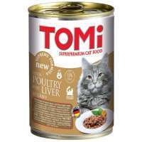 TOMi (Томи) Poultry Liver - Консервы, влажный корм с птицей и печенью для котов всех возрастов и пород (400 г) в E-ZOO