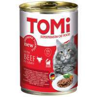 TOMi (Томи) Beef - Консервы, влажный корм с говядиной для котов всех возрастов и пород (400 г)