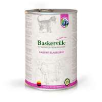 Baskerville (Баскервіль) Kalb Mit Blaubeeren - Консервований корм супер-преміум класу з телятиною і чорницею для кошенят всіх порід (400 г) в E-ZOO