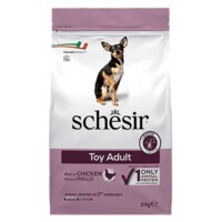 Schesir Dog Toy Adult - Сухой монопротеиновый корм с курицей для взрослых собак мини пород (2 кг) в E-ZOO