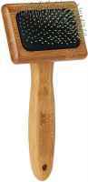 Bamboo Groom (Бэмбу Грум) Soft Slicker Brush - Бамбуковая щетка-пуходерка с мягкими зубьями для всех типов шерсти (Medium)