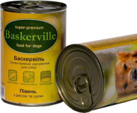 Baskerville (Баскервиль) Консервы c петухом, рисом и цукини для собак (800 г)