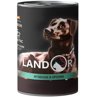 Landor (Ландор) Senior All Breed Lamb&Rabbit - Консервированный корм с ягненком и кроликом для пожилых собак всех пород (400 г)