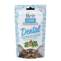 Brit Care (Бріт Кеа) Cat Functional Snack Dental – Функціональні ласощі з індичкою для здорових зубів і ясен у дорослих котів (50 г) в E-ZOO
