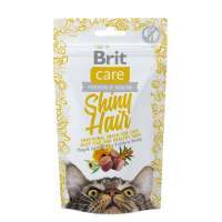 Brit Care (Брит Кеа) Cat Functional Snack Shiny Hair – Функциональное лакомство с лососем для красивой кожи и шерсти у взрослых кошек (50 г)