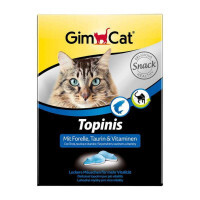 GimCat (ДжимКэт) Topinis - Витаминные мышки с форелью для улучшения пищеварения котов и кошек (220 г) в E-ZOO