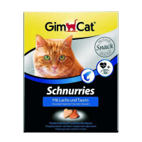 GimCat (ДжимКэт) Schnurries - Витаминные сердечки для кошек с таурином и лососем (420 г) в E-ZOO