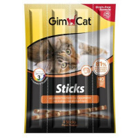 GimСat (ДжимКэт) Sticks - Лакомство с лососем для кошек (4+1 шт.)