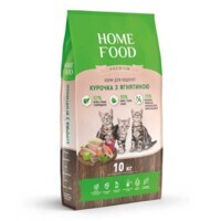 Home Food (Хоум Фуд) Повнораціонний сухий корм "Курочка з ягням" для кошенят (10 кг) в E-ZOO