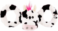 Jolly Pets (Джолли Пэтс) TUG-A-MAL Cow Dog Toy - Игрушка-пищалка Коровка для перетягивания (11х30х10 см)