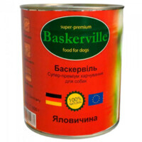 Baskerville (Баскервіль) Консерви для собак з яловичиною (400 г) в E-ZOO