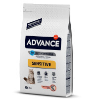 Advance (Эдванс) Cat Sensitive Salmon and Rice - Сухой корм с лососем и рисом для котов с чувствительным пищеварением (3 кг)